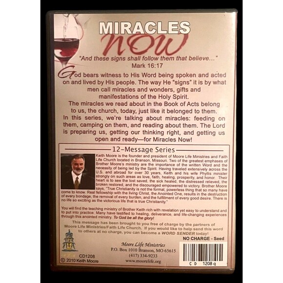 Keith Moore Miracles Now 12 CD Box Set Messages Religious Christian Bible - Picture 3 of 8